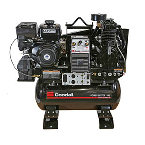 Goodall 01-105 GPC 1105 Welder, 170 amp; Generator 4,000 watt; Air Compressor 16.3 cfm