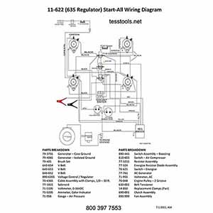 Model 11-622 w/Regulator Click Here for a Parts List, Wiring Diagram, and Troubleshooting Guide
