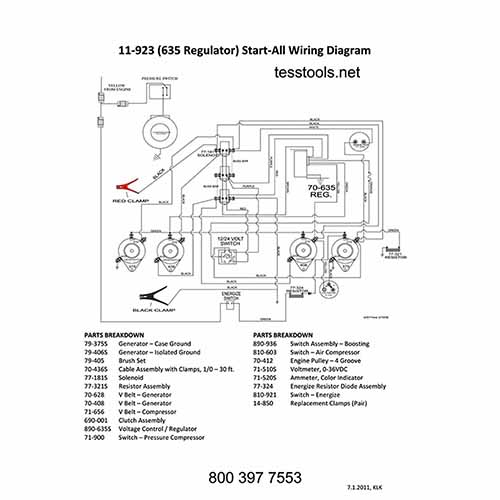Model 11-923 w/Regulator Click Here for a Parts List, Wiring Diagram, and Troubleshooting Guide