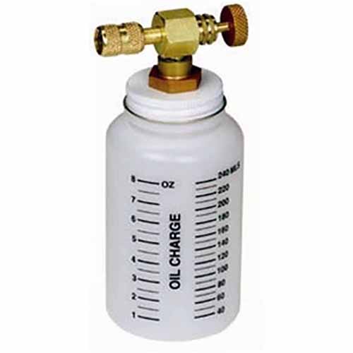 RTI  360-82929-00 Oil Charge Bottle Assy., 8 oz. Capacity, 1/4" Flare Female