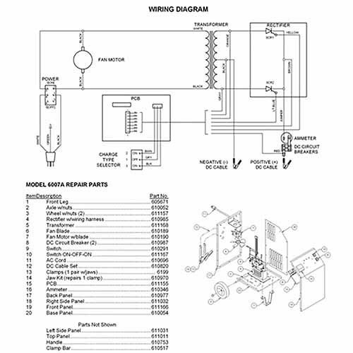 Model 6007A Click Here For Parts List  ,Wiring Diagram Or Schematic