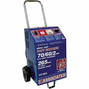 6012 Associated Equipment Charger 6/12V 70/60A, 250 Amp Cranking Assist