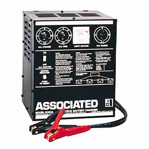 Associated  Model 6080A Performance Features Highest Industry Rated Voltage Output (106 Volts) For This Category Of Series Battery Charger