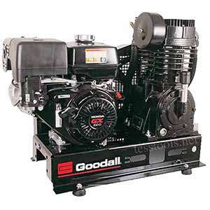 Good-All Model 65-400 Air Compressor 2 Stage Gasoline Base Mount