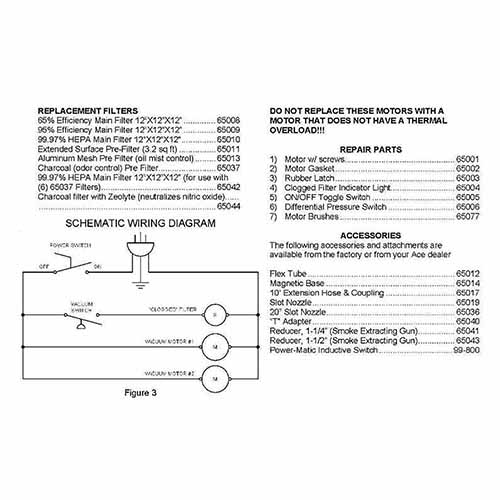 Ace Industrial 73-200G  Parts List And Wiring Diagram