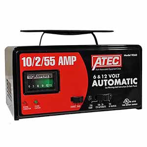 Model 9060 Atec Portable Automatic 6/12 Volt 10/2 Amp Battery Charger