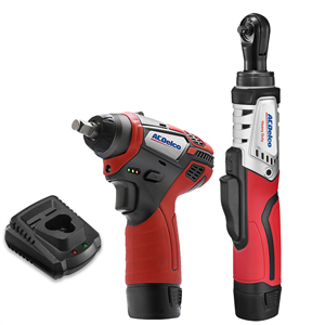 ARW12102-K3 Acdelco Acdelco Arw12102-K3 G12 Series 12V Cordless Li-Ion 1/4" Brushless Rachet Wrench & 3/8" Impact Wrench Combo Tool Kit With 2 Batteries