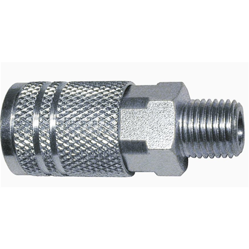 AMFLC21 Amflo 1/4" Coupler With 1/4"Male Threads I/M Industrial - Pack Of 10