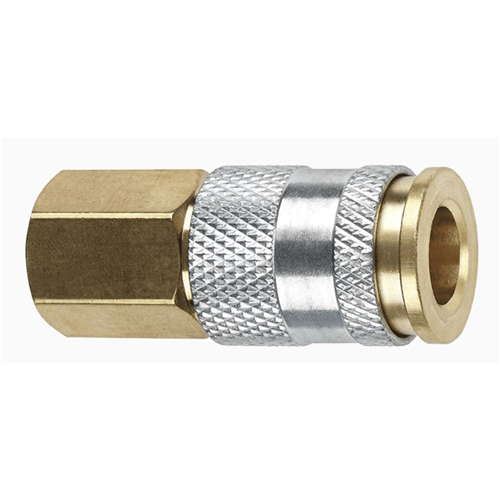 AMFLC90 Amflo 1/4" Coupler With 1/4" Female Threads Hi-Flo Brass- Pack Of 10