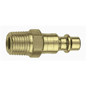 AMFLCP21B Amflo 1/4" Coupler Plug With 1/4" Male Thread I/M Industrial Brass- Pack Of 10