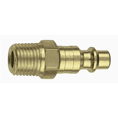 AMFLCP21B Amflo 1/4" Coupler Plug With 1/4" Male Thread I/M Industrial Brass- Pack Of 10