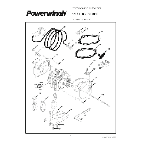 Powerwinch Model AP3500 Parts List and Diagram
