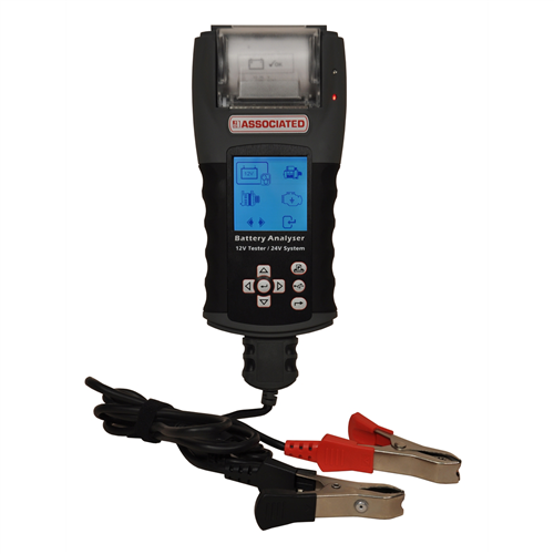 188436 Associated Graphical Hand-Held Battery Tester With Thermal Printer And Usb Port