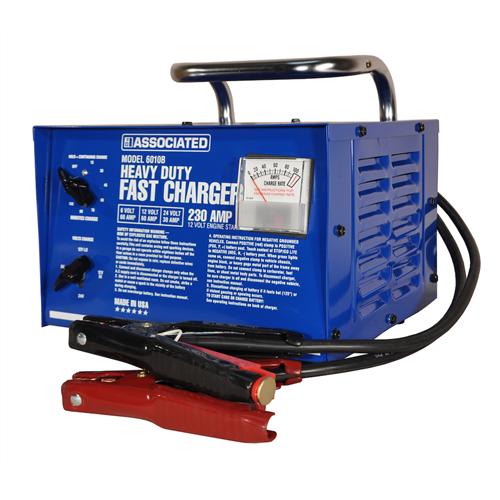 6010B Associated 6010B Heavy Duty 6/12/24 Volt Portable Battery Charger