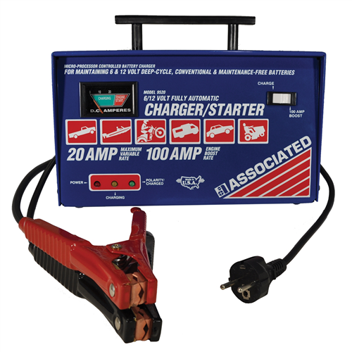 9520 Associated 9520 6/12V 20 Amp Battery Charger (Automatic 230V 50/60Hz International)