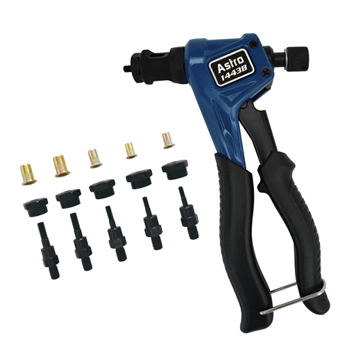 1443B Astro Pneumatic Professional Hand Rivet Nut Kit Sae & Metric