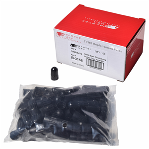 TPMS Black Plastic Long Valve Caps