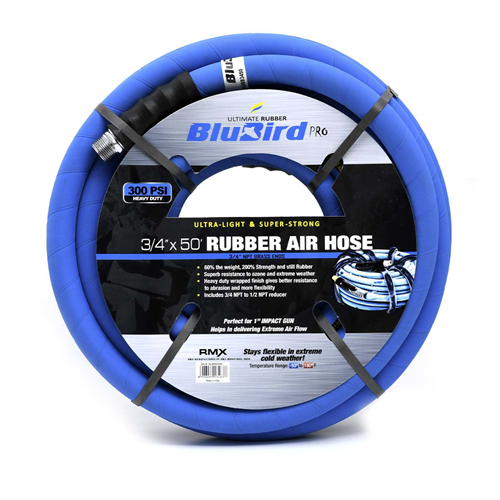 10010439 Blubird Blubird Pro 3/4 In. X 50 Ft. Rubber Air Hose