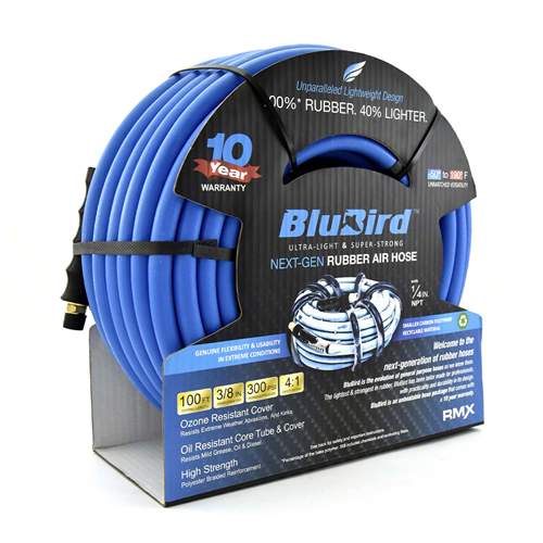 10010352 Blubird Blubird Air Hose 3/8 In. X 100 Ft., 1/4 In. Mnpt