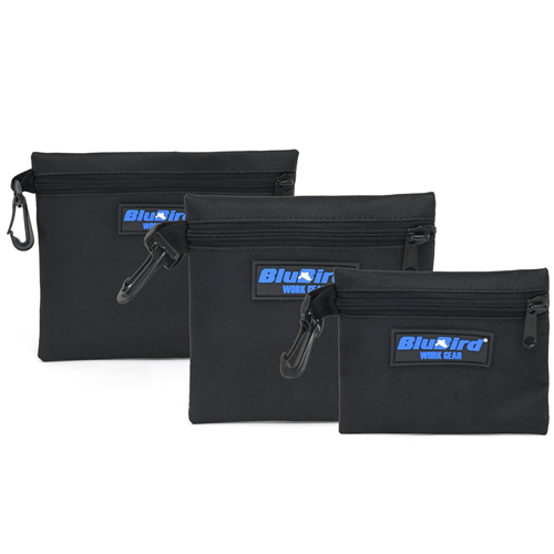 10010569 Blubird Blubird Work Gear Multi-Purpose Clipon Zip Bag 3Pk