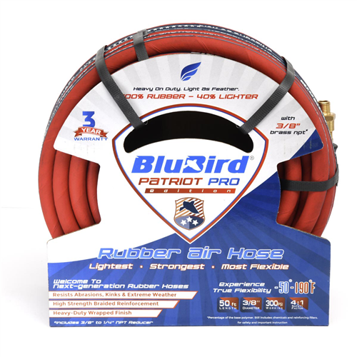 10011204 Blubird Blubird Patriot Pro Air Hose 3/8 In. X50 Ft. 300 P