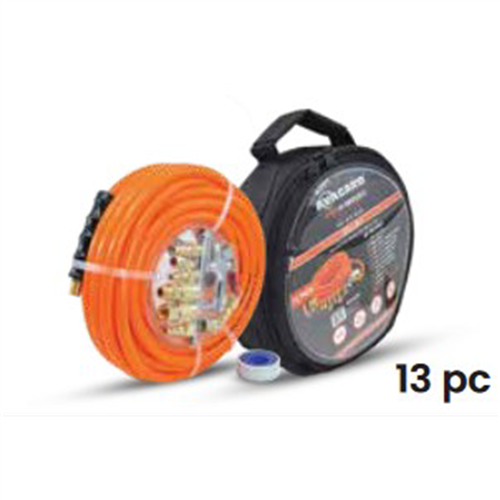 10011266 Blubird 3/8" X 25' Pvc 13Pc Air Hose Kit