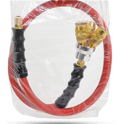 10011443 Blubird 3/8" X 3' Lead-In Rubber Air Hose W/ 3 Way Coupler