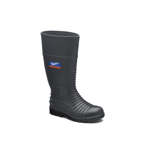 028-090 Blundstone Steel Toe Gumboots-Waterproof, Metarsal Guard, Puncture Resistant Midsole, Grey, Au Size 9, Us Size 10