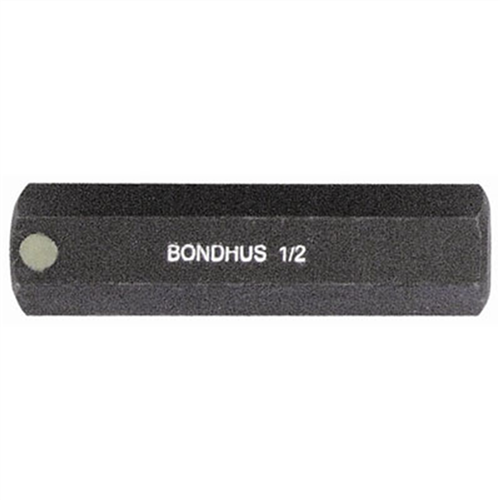 33216 Bondhus Corp. Hex Bit 1/2", 2" Length