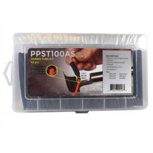 PPST100AS Car Certified Tools Adhesive Lined Heat Shrink Tube Kit (42 Piece)