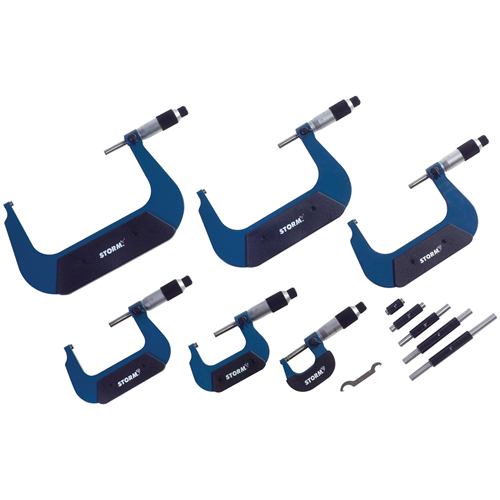 3M116-00 Central Tools Import Outside Micrometer 6Pc Set