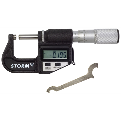 3M301A Central Tools Micrometer Electronic Digital 0-1In Storm