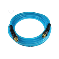 PFE60504T Coil Hose Air Hose Flexeel 3/8 In X 50' 1/4 In Mpt Blue
