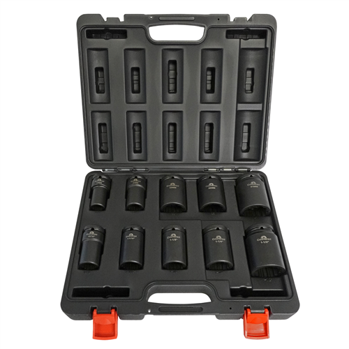 CBBS34-S10 Counteract Commercial Deep Impact Socket - 3/4" Drive - 10Pc Set - 13/16", 1-1/16", 1-1/8", 1-1/4", 1-1/2", 17Mm, 21Mm, 33Mm, 35Mm, 41Mm