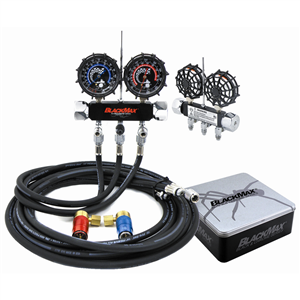 MAID8QZ Cps Products Blackmax  Chrome Manifold Set In A Collectors Tin