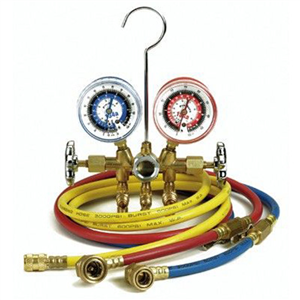 MB1234 Cps Products Manifold Dual Brass Sightglass 6'Hoses Snap Coupl
