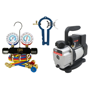 VP2SKIT Cps Products Vacuum Pump With Manifold And Can Tap Kit