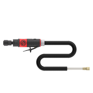 Chicago Pneumatic CP873CK - Low Speed Composite Air Tire Buffer Kit with Quick Change 7/16" Hex Shank Chuck, 0.47 HP / 350 W Air Motor - 3,000 RPM and Rear Exhaust Hose with Noise Reducer.