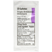 232124 Chaos Safety Supplies Triple Antibiotic Ointment .5 Gram Packets (Box Of