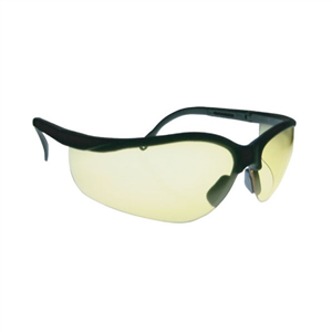 T5800-CAF Chaos Safety Supplies Safety Glasses With Black Frame And Clear Lens