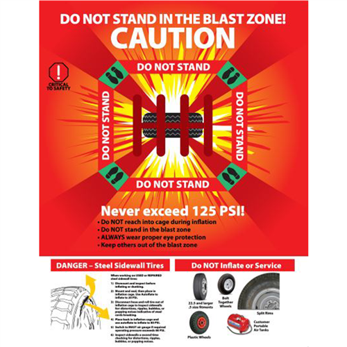 Blast Zone Danger Sign Kit