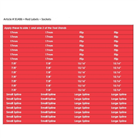 91486 Red Toolstand Labels