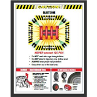 98041 8-Piece Blast Zone Danger Sign Kit