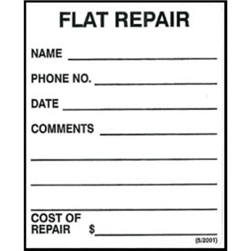 98460 Flat Tire Repair Labels (200 Ct.)