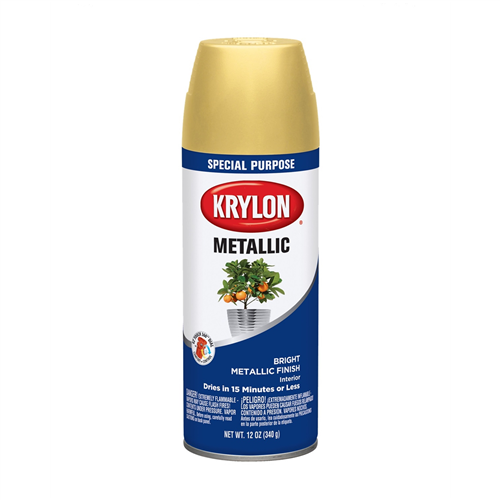 1701 Krylon Metallic Paints Bright Gold 12 Oz.
