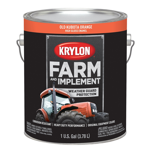 1978 Krylon Old Kubota Orange 128 Oz. Gal