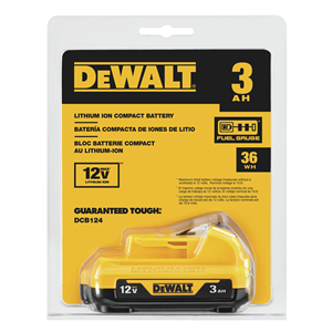 DCB124 Dewalt 3.0 Ah 12V Battery