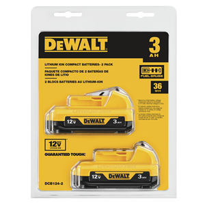 DCB124-2 Dewalt 12V Lithum Ion Battery 2 Pack