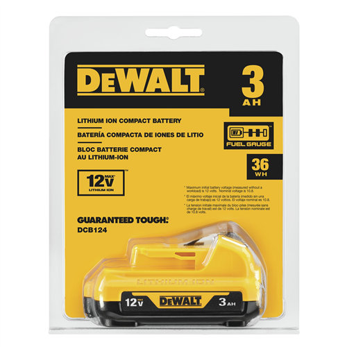 DCB124 Dewalt 3.0 Ah 12V Battery