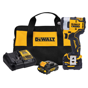 DCF903GJ1G1 Dewalt 12V 3/8" Compact Impact Wrench Kit W/ Hog Ring